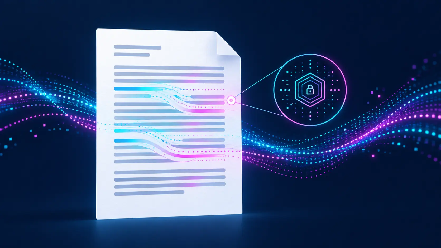 A machine-readable trust signal embedded in AI-generated content